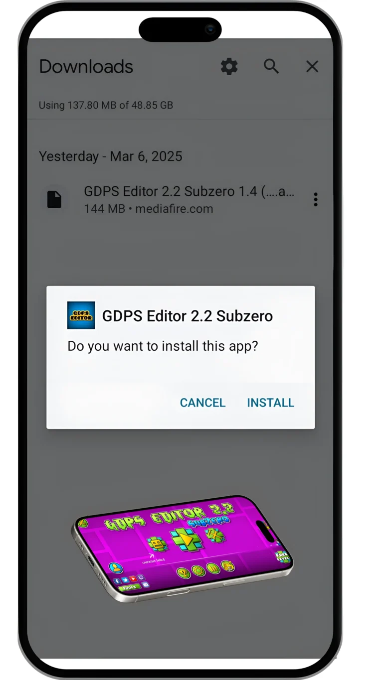 How to download gdps editor 2.2 sub zero on android (2)